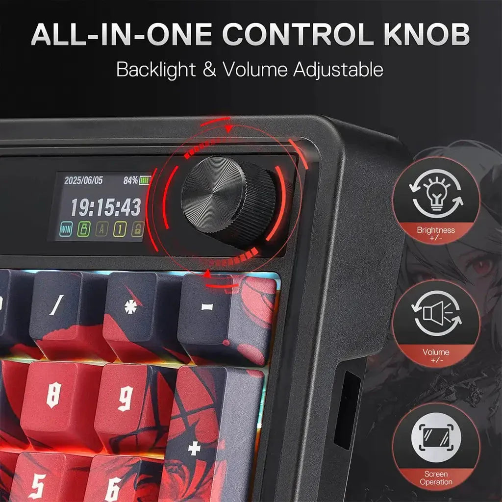 Redragon K719 PRO Wireless Gasket Hype Screen Anime Keyboard