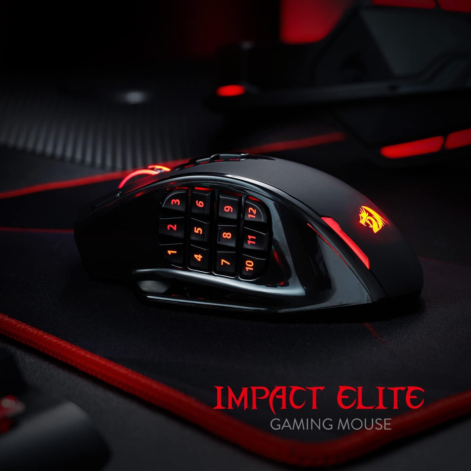 Redragon M913 IMPACT ELITE Wireless Gaming Mouse, 16000 DPI (Black)