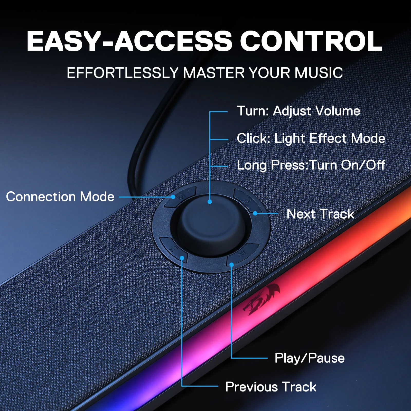 Redragon GS515 NEO RGB Soundbar Speakers