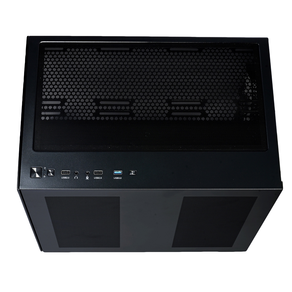 EASE EC124B Tempered Glass Gaming Case-Black