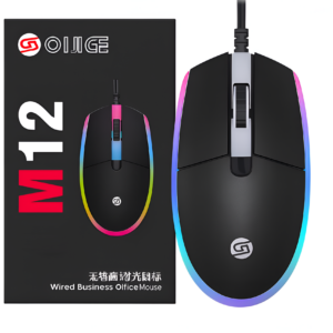 OIJIGE M12 Wired RGB Gaming Illuminated Version Mouse