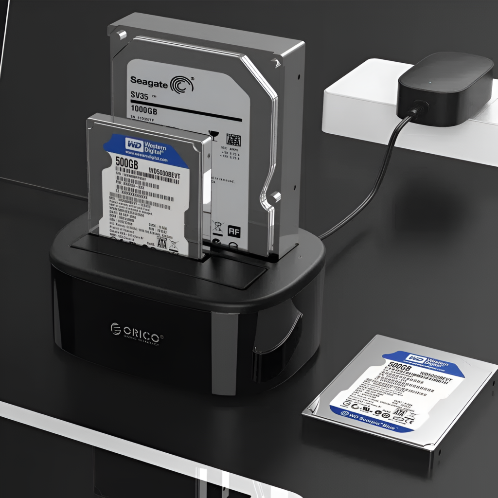 ORICO 6228US3-C Dual-Bay HDD/SSD Dock – Offline Clone Function