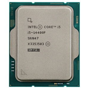 Intel Core i5 CPU on a white background