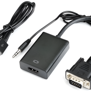 VGA to HDMI Converter with 3.5mm Audio – High-Quality Video & Sound