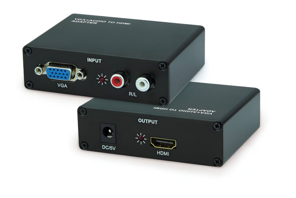 VGA to HDMI Converter Box – High-Quality Video & Audio Adapter