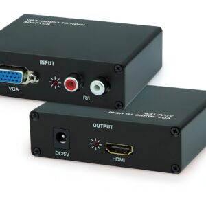 VGA to HDMI Converter Box – High-Quality Video & Audio Adapter