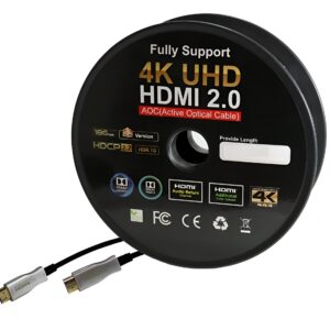 50m Fiber Hdmi Cable 2.0/2.1 Aoc(active Optical Cable)Copper