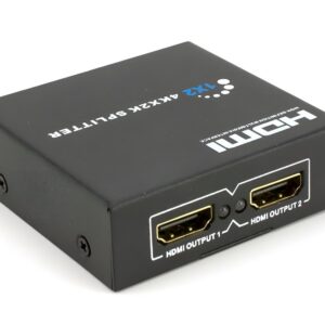 HDMI splitter device on a white background