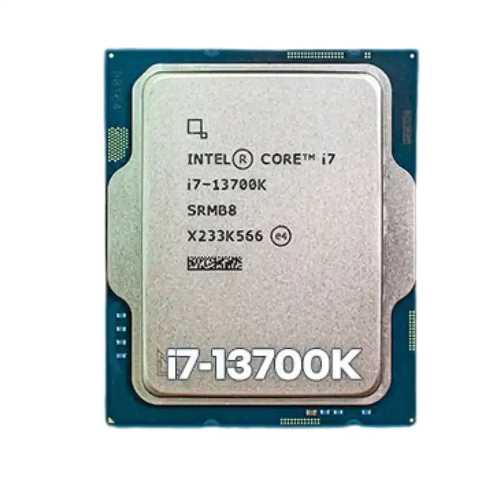 Intel Core i7 CPU on a white background