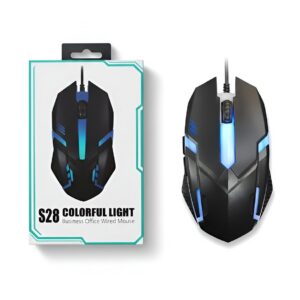 S28 RGB Gaming Wired Mouse  Precision Control with Dynamic Lighting