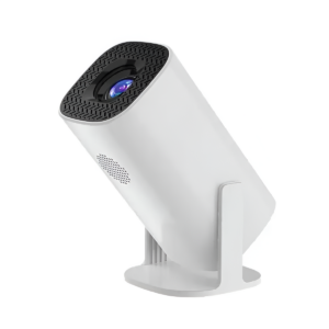 White security camera with black top on a white background
